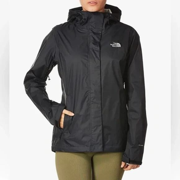 New North Face Womens Black Venture 2 Dryvent Rain Shell Jacket Small - Picture 1 of 13